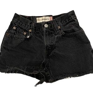 Levi’s Black Jean Shorts
